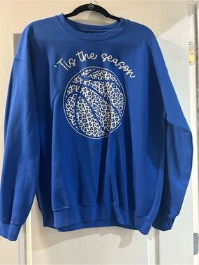 Blue 'Tis the Season' Graphic Sweatshirt - Men's
